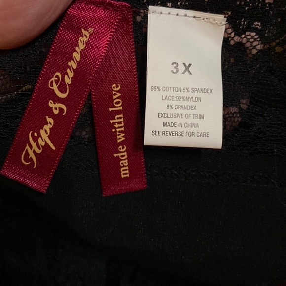NWOT Hips & Curves BLK Mid-rise, 3X. *P1051 - Picture 4 of 4